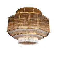 Modern Bedroom Ceiling Chandelier Light Glacier Style Led Luxury Chandelier